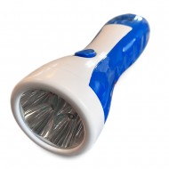 Lanterna com 5 Leds Recarregavel Portatil Azul Maxmidia